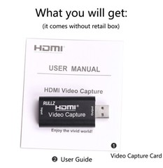 HDMI to USB 3.0 2.0 Audio Video Capture Card Game Record Box OBS Live Streaming