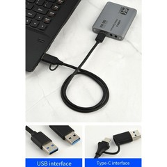 Aluminum Alloy Video Capture Card 1080P 60Hz Cycle off Wide Compatibility