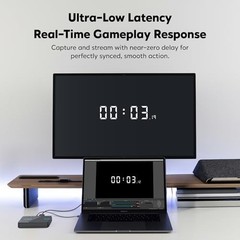 4K60 HDR Capture Card for Streaming, 1080p60 Recording, Low Latency for PS5, Xbo