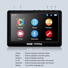 HD Video Capture Box USB 2.0 Video to Digital Converter with 4.3″ Screen C7E4