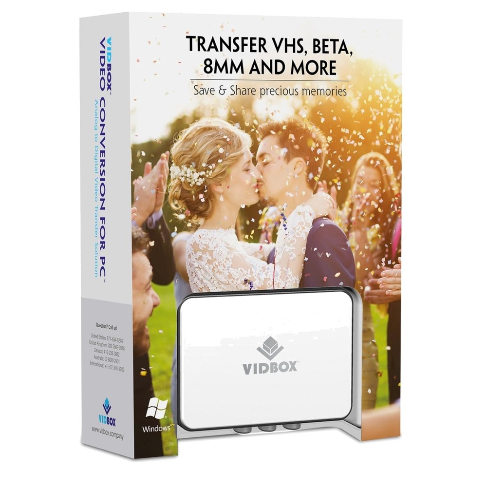 All-in-One USB Video Conversion for PC – Capture VHS & Beta to Digital Formats
