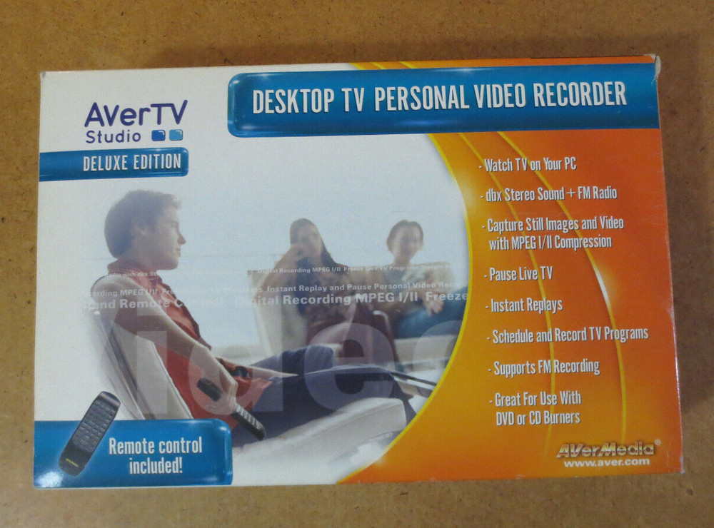 AVerTV Studio Deluxe Edition Desktop Tv Personal Video Recorder with Remote