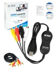UCEC VHS to Digital Converter Kit, VCR Universal, USB Capture Card