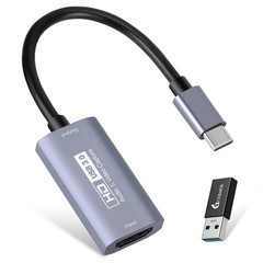 Video Capture Card, USB 3.0 HDMI to USB C Audio Capture Card, 4K 1080p60fps C…