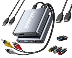 VHS to Digital Capture Card – USB Video Capture Card with HDMI Loop Out, RCA …