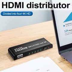 4K HDMI Video Wall Controller 1 In 4 Out Multi Screen Splitte Signal Amplifier
