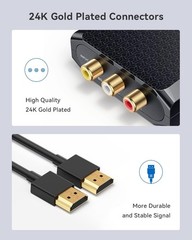 WENTER RCA to HDMI Converter, 1080P AV Mini Black