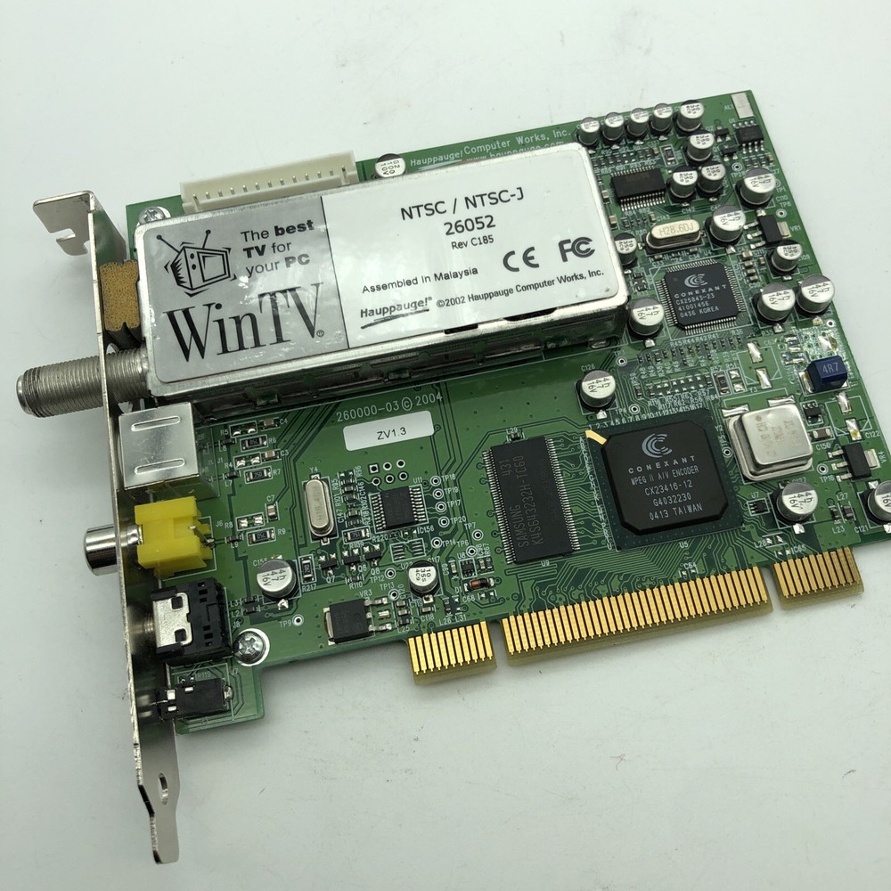 Hauppauge WinTV NTSC / NTSC-J 26052 Rev C185 TV Tuner Card PCI Conexant 2004