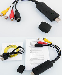 USB 2.0 Video Capture Card AV/S-Video to USB Adapter for Win/Mac/Linux