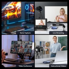 Ultra-Low Latency 4K HDMI Capture Card – Perfect for Live Game Broadcasting