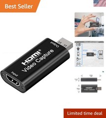 Effortless 4K HDMI Video Capture Device – Perfect for Streaming & Education
