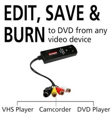 VHS & Camcorder to Digital Video Converter, One Touch, Windows 11/10 Compatible