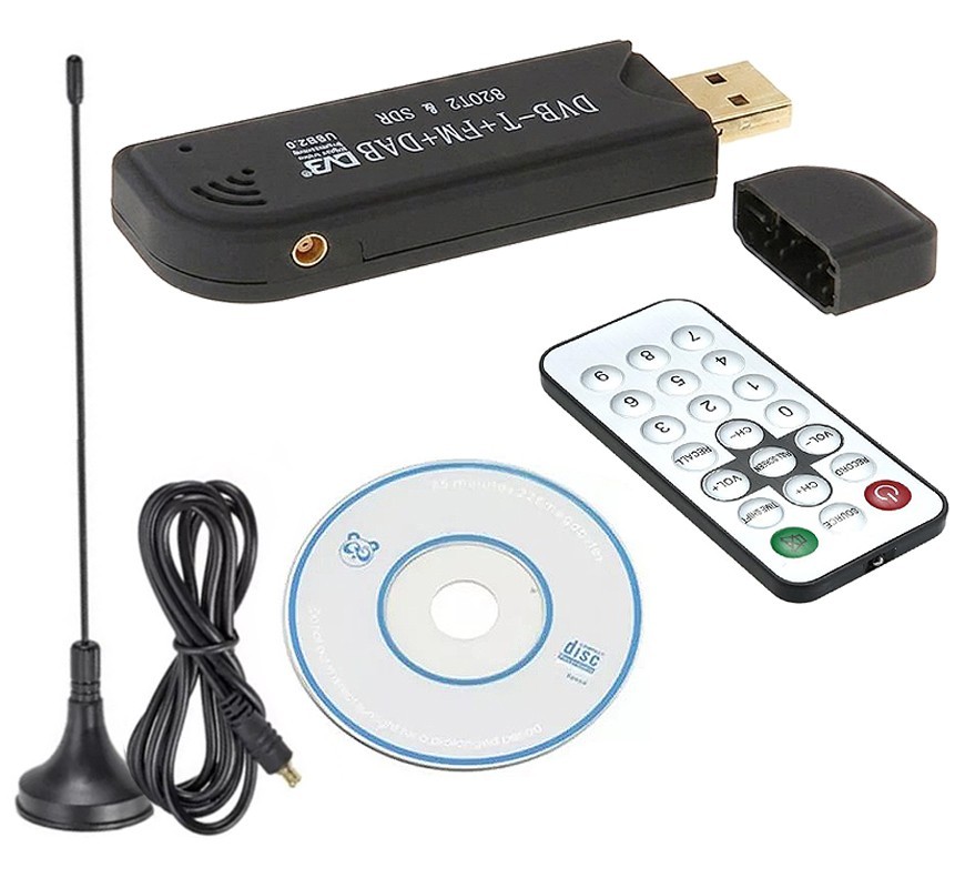 USB All-In-1 DVB-T TV FM DAB Radio Tuner SDR Receiver Europe Asia South America