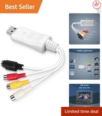 Universal USB Video Capture Card – VHS to Mac & PC Recording – User-Friendly
