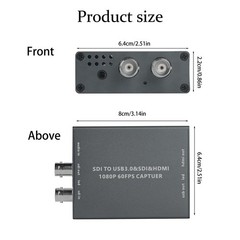 HDMI Capture Card, HDMI SDI to USB3.0 Video Papture Card 3G-SDI 1080P 60FPS V…