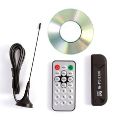 Mini Digital TV Stick Receiver Tuner USB DVB-T DAB FM Audio Video RTL2832U R820T