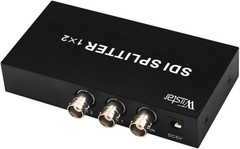 Wiistar SDI Splitter 1×2 Supports SD-SDI, HD-SDI, 3G-SDI Support Black