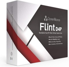 CLONER ALLIANCE Flint D4P Standalone Dual-4K Video Overlay Livestreaming Device