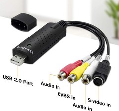 Multi-Platform USB 2.0 Video Capture Card: VHS to Digital Conversion Made Easy