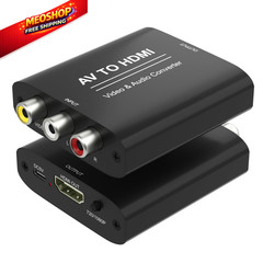 RCA to HDMI Converter, AV 1080P Composite CVBS Black