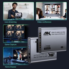 0 HDMI Capture Card, 4K Passthrough, 1080P60 2K30 Recording | Aluminum shell,…