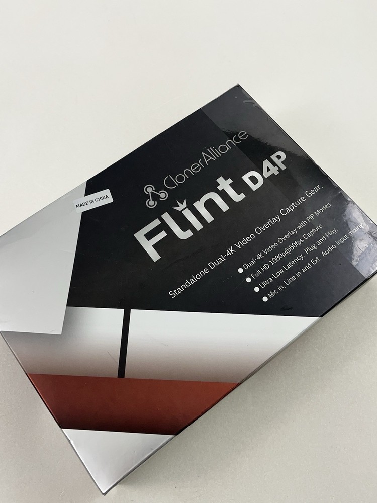 CLONER ALLIANCE Flint D4P Standalone Dual-4K Video Overlay Livestreaming – New
