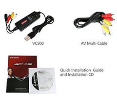 Diamond Multimedia VC500 One Touch VHS to Digital File, DVD Converter with Ea…