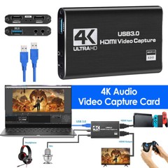 4K Audio Video Capture Card USB 3.0 HDMI Video Capture Device Full HD Recording