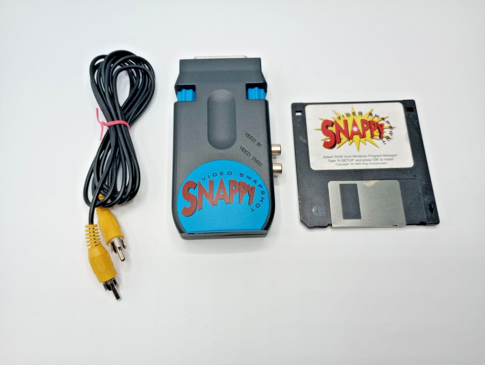 SNAPPY Video Snapshot Capture: Adapter, Cable, Floppy Disk w/Software