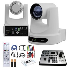 PTZOptics Move SE PTZ Camera with 30x Optical Zoom (White) (PT30X-SE-WH-G3) +