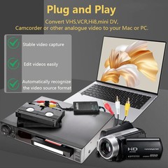 USB Video Capture Cards AV TO HDTV Analog VHS to Digital Video Converter USB 2.0