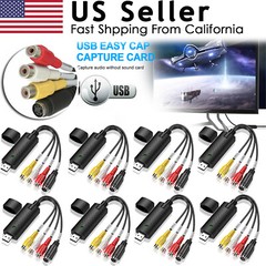 Lot USB Audio Video VHS to DVD VCR PC HDD Converter Adapter Digital Capture Card