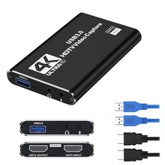 4K Capture Card Black for Streaming, Recording & Gaming – HDMI Video Capture …