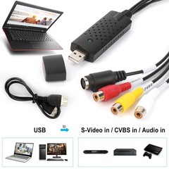 Easy Cap Capture Card USB 2.0 Audio TV Video VHS VCR to DVD Converter Adapter