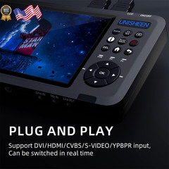 ideo Recorder 1080P 60FPS USB2.0 with 7″ Screen, DVI/HDMI/CVBS/VGA/YPBPR Cap