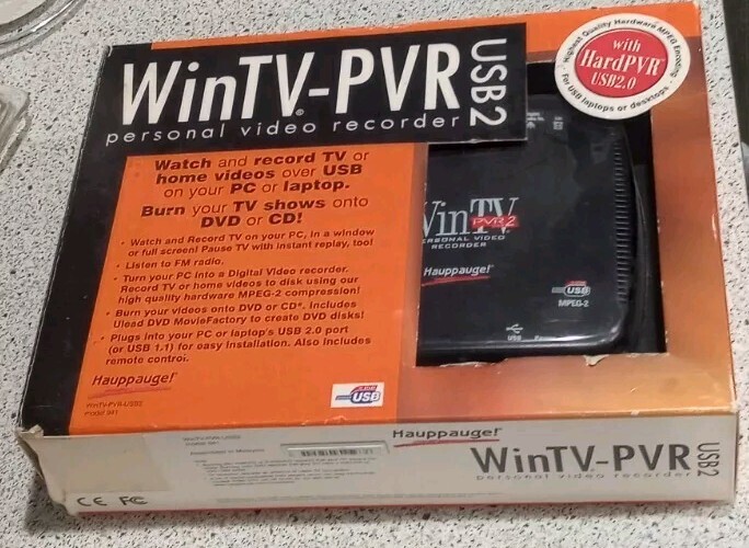 Hauppauge WinTV PVR USB2 Personal Video Recorder Model 941