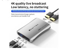 USB 3.0 Capture Card with Microphone 4K60HZ For Cameras / PS5/Switch2 / Xbox/PC