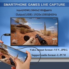 Video Capture Card, Hdmi Video Capture Card, USB Capture Card,4K HDMI to USB2…