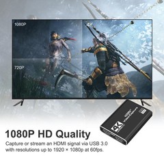 4K HDMI Capture Card USB 3.0 – 1080P 60FPS Gaming & Streaming Video Capture Card