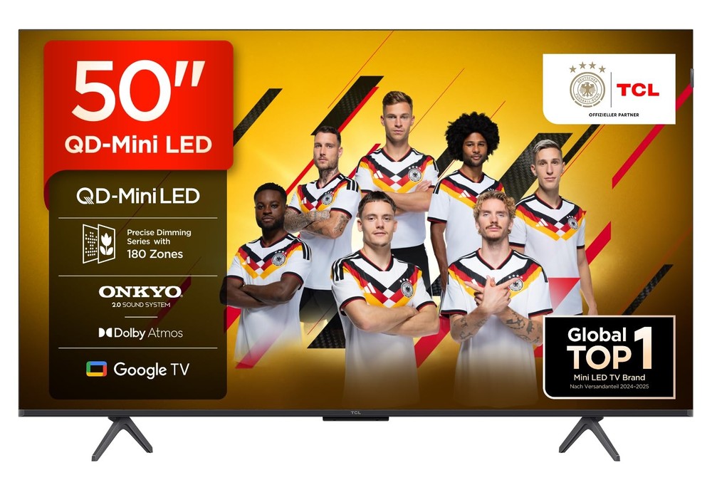 50 Inch 50Q6C QLED Mini LED TV, 4K HDR Premium, Dolby Vision IQ & Atmo…
