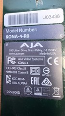 AJA KONA-4-R0 4K/2K/3G/Dual Link/HD/SD HDMI Input PCIe Capture Card