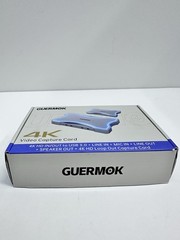 Guermok 4K HDMI Capture Card with Touch LED, Dual HDMI in/LoopOut, USB 3.0