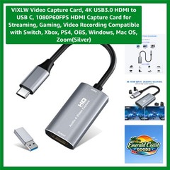 4K HDMI Input Capture Card – Ideal for Streaming, Gaming, and Video Recording