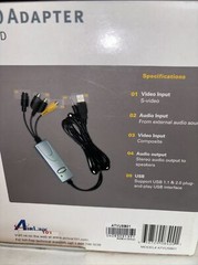 Airline 101 Video Capture USB 2.0 Adapter-DVD/VCB/SVCD Direct Burning Compact Sz