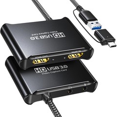 USB 3.0 Video Capture Card for Streaming, 1080P 60Hz HDMI Video Recording wit…