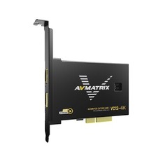 AVMATRIX VC12-4K 4k HDMI PCIE Capture Card 1-Ch HDMI 2.0 Input Loop-Out YUY2