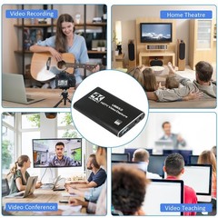 4K Audio Video Capture Card, USB 3.0 HDMI Video Capture Device, Full HD 1080P, 3