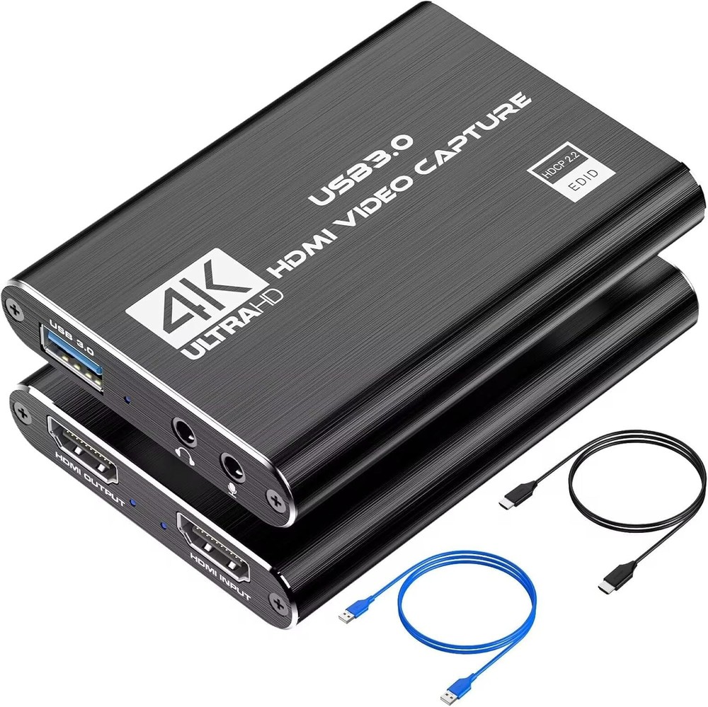 Video Capture Card, 4K HDMI Video Capture, USB 3.0 Game Capture Card, Video C…
