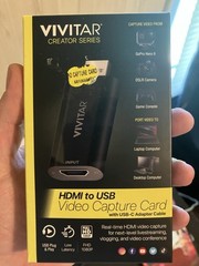 Vivitar Creator Series HDMI to USB Video Capture Card with USB-C Adapter Cable