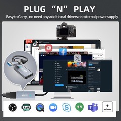 Video Capture Card, 4K HDMI to USB/USB C 3.0 Capture Card, 1080P 60FPS Video …